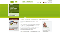 Desktop Screenshot of krebsrehaklinik.de